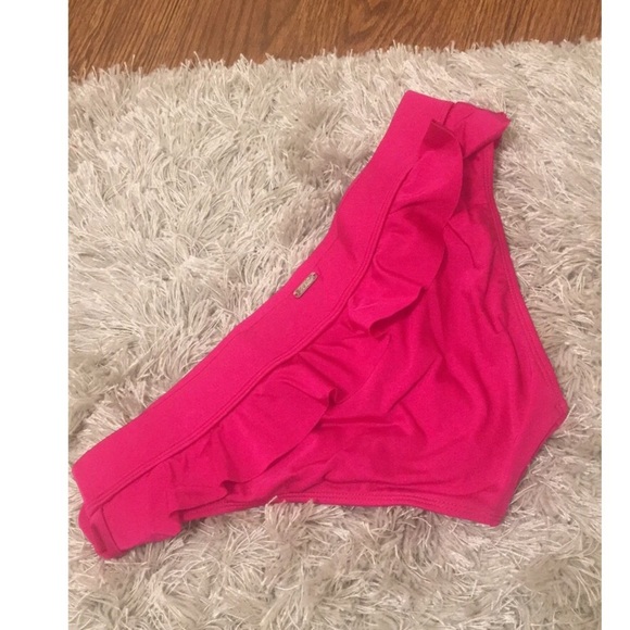 2Chillies Bikini Swim Bottoms Ruffle Pink Size 12 - Picture 2 of 2